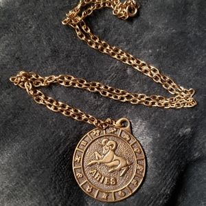 Brass Aries necklace
